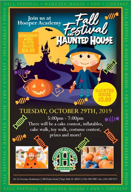 Hooper PTA to Host Fall Festival & Haunted House